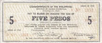 Negros 5 Pesos, 1942 image