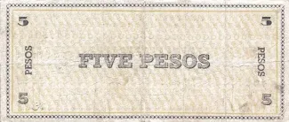 Negros 5 Pesos, 1942 reverse