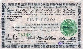Negros 5 Pesos, 1944 image