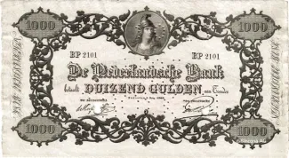 Netherlands 1.000 Gulden, 1859-1915 obverse