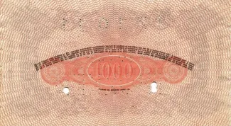 Netherlands 1.000 Gulden, 1859-1915 reverse
