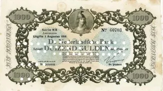 Netherlands 1.000 Gulden, 1914 obverse