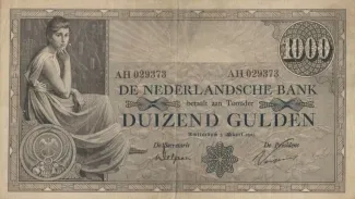 Netherlands 1.000 Gulden, 1919-1921 obverse