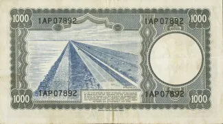 Netherlands 1.000 Gulden, 1945 reverse