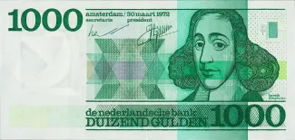 Netherlands 1.000 Gulden, 1972 obverse