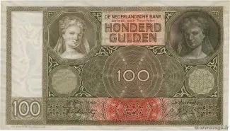 Netherlands 100 Gulden, 1930-1944 obverse