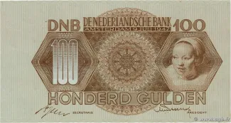 Netherlands 100 Gulden, 1947 obverse