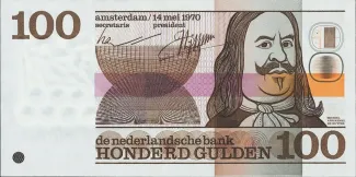 Netherlands 100 Gulden, 1970 obverse
