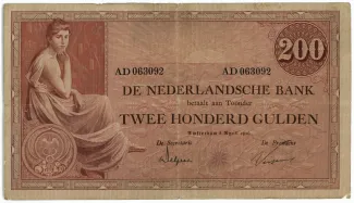 Netherlands 200 Gulden, 1922-1927 obverse