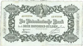 Netherlands 300 Gulden, 1859-1917 obverse