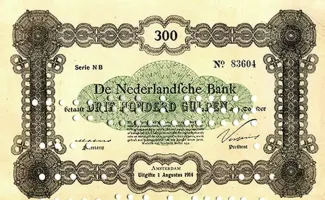 Netherlands 300 Gulden, 1914 obverse