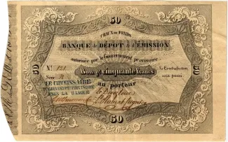 Neuchtel 50 Francs, 1848