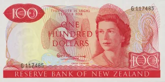 New Zealand 100 Dollars - Elizabeth II, 1975 image