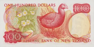 New Zealand 100 Dollars - Elizabeth II, 1967-1977 reverse