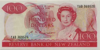 New Zealand 100 Dollars - Elizabeth II, 1985 image