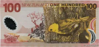 New Zealand 100 Dollars, 1999-2008 reverse