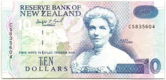 New Zealand 10 Dollars, 1993 image
