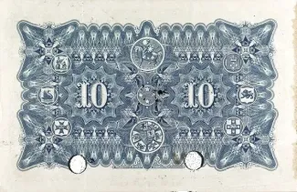 New Zealand 10 Pounds - Victoria, 1905 reverse