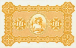 New Zealand 10 Pounds, 1865-1866 reverse