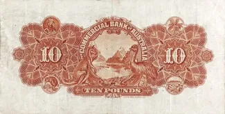 New Zealand 10 Pounds, 1919 reverse
