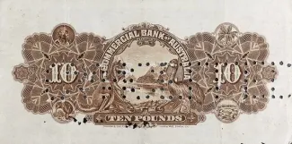 New Zealand 10 Pounds, 1926 reverse