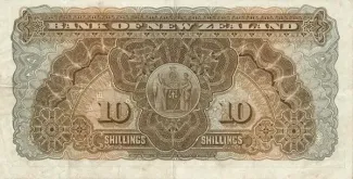 New Zealand 10 Shillings, 1917 reverse