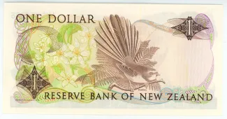 New Zealand 1 Dollar - Elizabeth II, 1981-1992 reverse