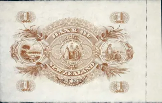 New Zealand 1 Pound, 1889-1903 reverse