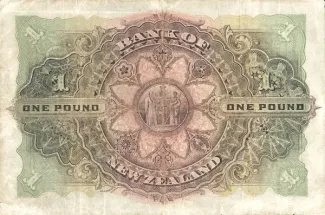 New Zealand 1 Pound, 1916-1919 reverse