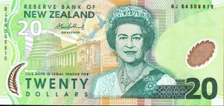 New Zealand 20 Dollars - Elizabeth II, 2014 image