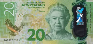 New Zealand 20 Dollars - Elizabeth II, 2022 image