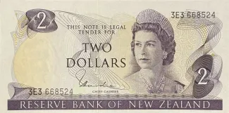 New Zealand 2 Dollars - Elizabeth II, 1977 image