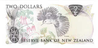New Zealand 2 Dollars - Elizabeth II, 1981-1992 reverse