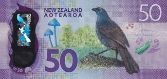 New Zealand 50 Dollars, 2016-2021 reverse