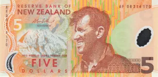 New Zealand 5 Dollars, 2014 image