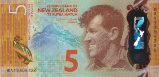 New Zealand 5 Dollars, 2018 image