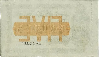 New Zealand 5 Pounds, 1903-1915 reverse