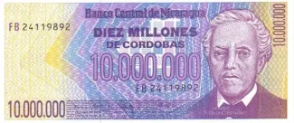 Nicaragua 10.000.000 Córdobas, 1990 image