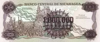Nicaragua 1.000.000 Córdobas, 1990 reverse
