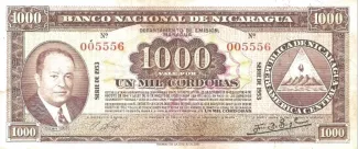 Nicaragua 1.000 Córdobas, 1960 image