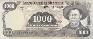 Nicaragua 1.000 Córdobas, 1985 image
