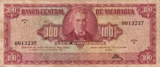 Nicaragua 100 Córdobas, 1962 image