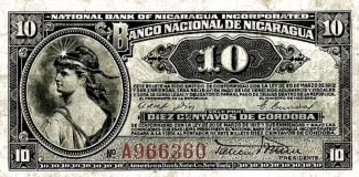 Nicaragua 10 Centavos, 1926 image