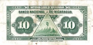 Nicaragua 10 Centavos, 1937 reverse