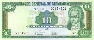 Nicaragua 10 Córdobas, 1996 image