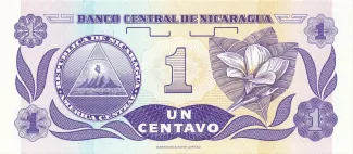 Nicaragua 1 Centavo, 1991 reverse