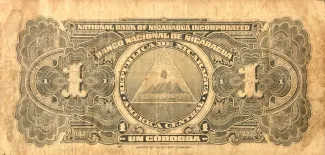 Nicaragua 1 Córdoba, 1927-1939 reverse