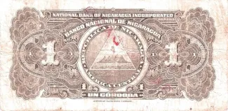 Nicaragua 1 Córdoba, 1934 reverse