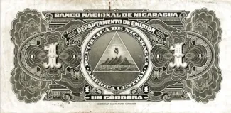 Nicaragua 1 Córdoba, 1949-1951 reverse