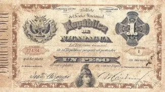 Nicaragua 1 Peso, 1881